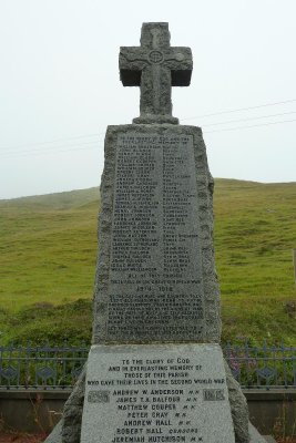 Monument to Great European War 1914-18 (Shetland Isl)