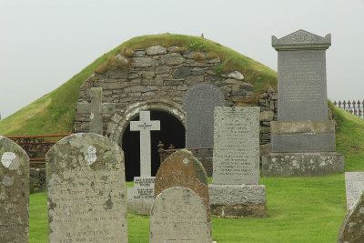 Crypt and graves at a church