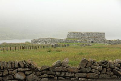 Clickimin Broch outside Lerwick (stone strategic fortification from many, many years ago).  Broches are common in the Shetlands.