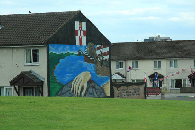 One of the Shankhill murals: The red hand of Ulster