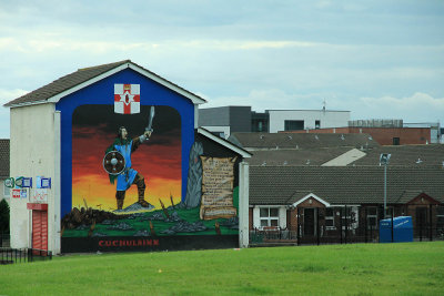 Shankhill mural: Here we stand, here we remain.