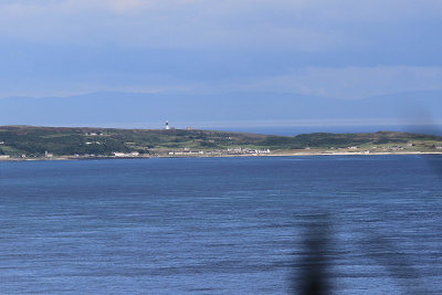East Rathlin Island Lighthouse viewed from Carrick-a-Rede viewpoint