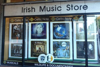 Irish music store I photographed for Howard