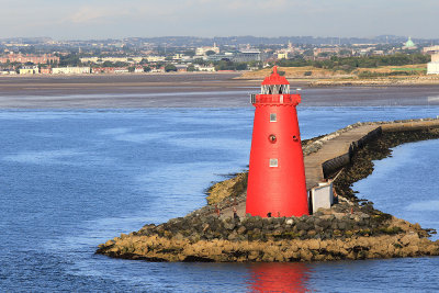 Poolbeg light. There were a LOT of lighthouses on approach to Dublin port (see More gallery).