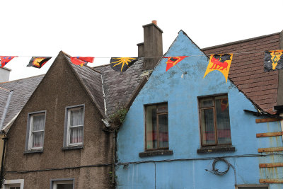 Colorful flags houses - Shandon