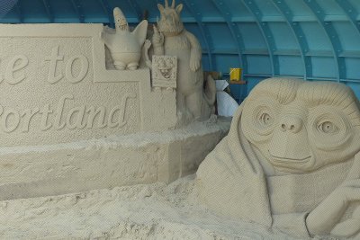 The newest attraction in Weymouth/Portland is Sandworld - which was advertised in Portland