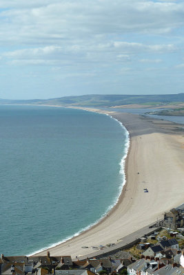 Somewhere on the 501 route, I shot this picture of Portland/Chesil Beach 