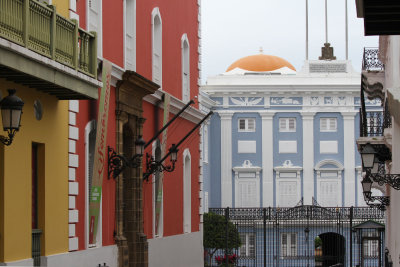 Flew to San Juan & spent night there.  In AM, took 75c bus to Old San Juan to see La Forteleza (Governor's Mansion)