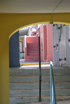 Colorful houses in Christiansted - no crop