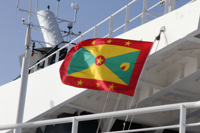 Grenada flag on Summit
