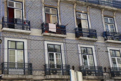 Tiles, often blue and white, are everywhere in Lisbon.