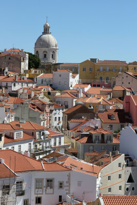 Lisbon has a number of beautiful miradouros (viewpoints).  This is Santa Luzia