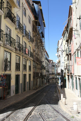 Rua da Gloria - where our hotel was located