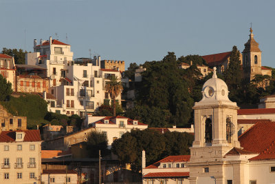 Beautiful light on Alfama in early AM, from ship on departure day