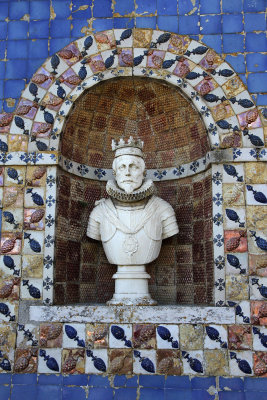 One of many busts of Portuguese kings