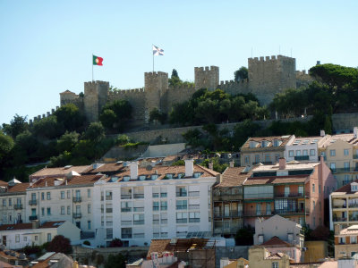 Castelo Sao Jorge from Santa Justa