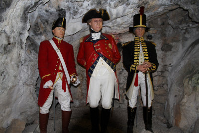 British officers. Gib was ceded to Great Britain in 1713