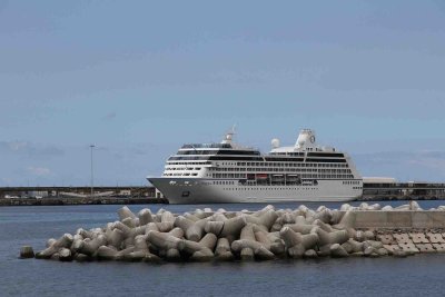 Insignia docked in Funchal from near cable car station