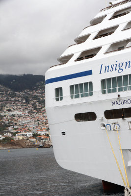 Insignia at Funchal port. Port is a bit of a trek from Funchal center city - take the shuttle if offered!