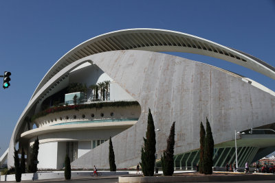 Designed by Valencian Calatrava; here's huge Palau de les Arts Reina Sofia concert hall, 2nd in size only to Sydney's
