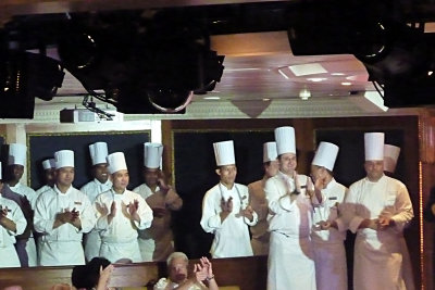 And here come the chefs to the stage! (More Salute pics by Howard are on my computer)