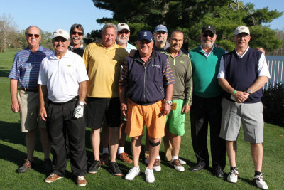 The golfers (2 SMA guys, Ron H., Jack M., SMA guy, Jack P., Howard R., Al Z., John B., Paul P. 