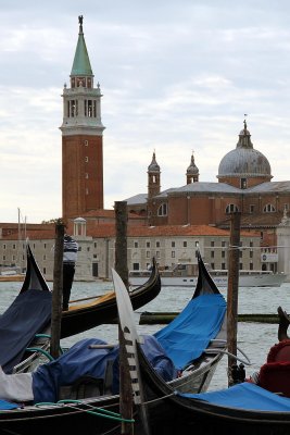 Ever present gondolas along San Marco basin
