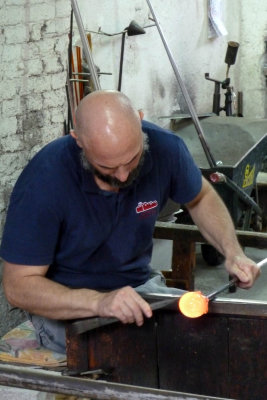 Went to glass demo - glass blower 