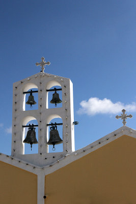  Very cute bells on yellow church