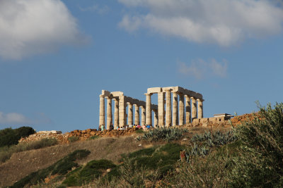 Temple of Poseidon from ticket booth