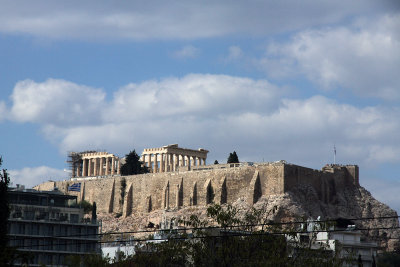 In afternoon, took included excursion (bus ride). Here's Acropolis.