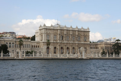 Dolmabahce Palace from water