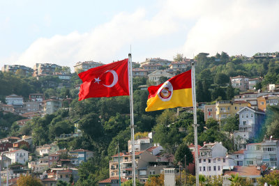Large flags abound in Turkey
