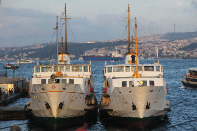 Two boats in the Mamara, Bosporus or Golden Horn - need to look on a map!