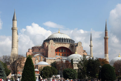 Saw Aya Sofya a lot but best view was on sunny day.