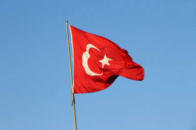 Turkey seems to have a large number of large flags