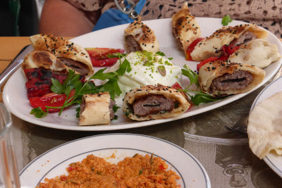 I had lamb shish kebab Turkish style at Ciya - delicious