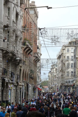 Istiklal was almost wall to wall bodies in spots