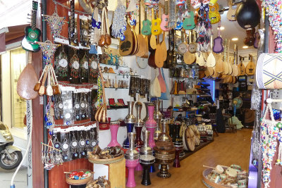  A few blocks of lower Istiklal St. were filled with music shops