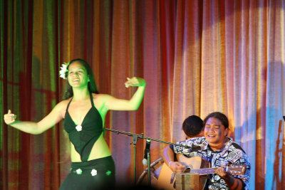 Solo dancer with singer