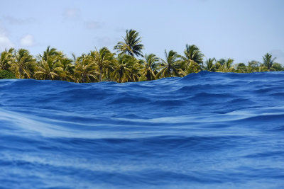 Howard's view from water - kind of rough swells
