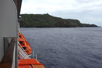 After 2 days at sea, we anchored off the coast of the only inhabited Pitcairn Island.  There are currently 47 residents.