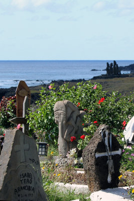  Cemetery with Tahai in background