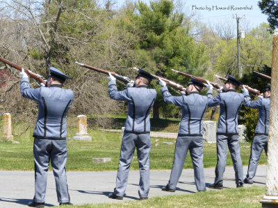 Founders Day ceremony at Augusta Stone Church - Fishburne cadets honoring the dead