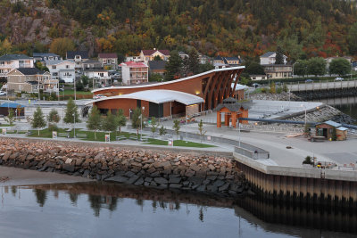 Cruise terminal at LaBaie was celebrating its 10th anniversary.  Loved Wifi/computers, car rental, freebies, blueberry pie