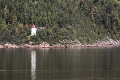 Less than an hour out of LaBaie, I saw my first new lighthouse on this trip: Cap Est