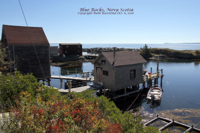 I had the place to myself, but had limited time for pictures.  (Blue Rocks fish shacks)