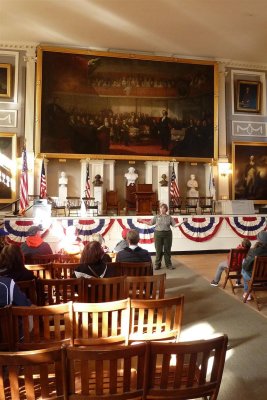On 2nd floor was a beautiful, historical hall. An NPS employee explained its history & current uses. 