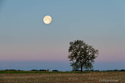 Moonset Lititz PA