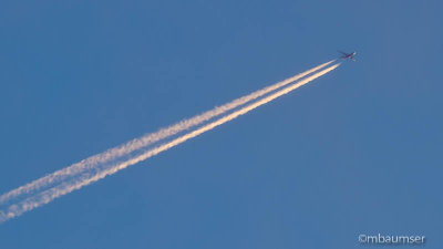 Jet Contrail At Sunset 55153